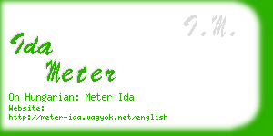 ida meter business card